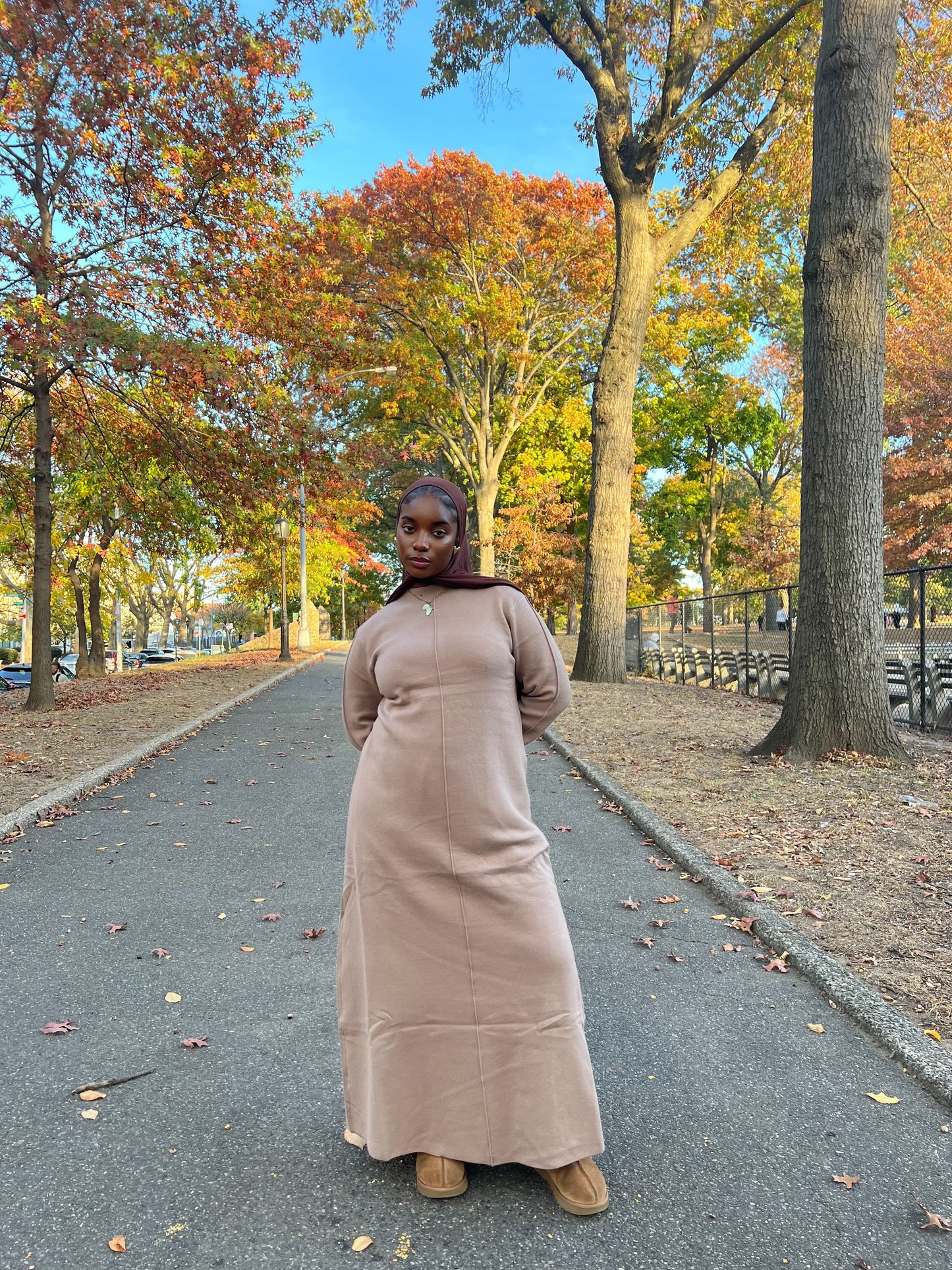 Vera Knitted Dress- Taupe
