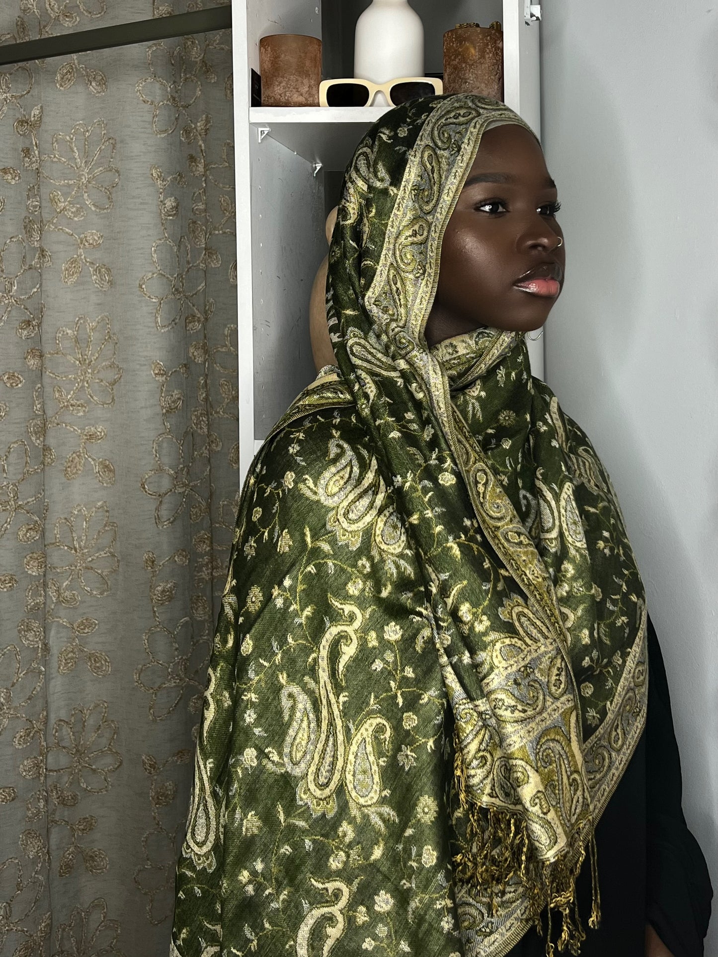 Pashmina- Olive Green