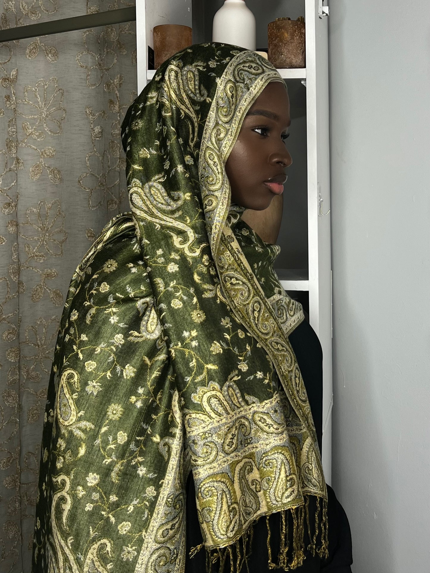 Pashmina- Olive Green