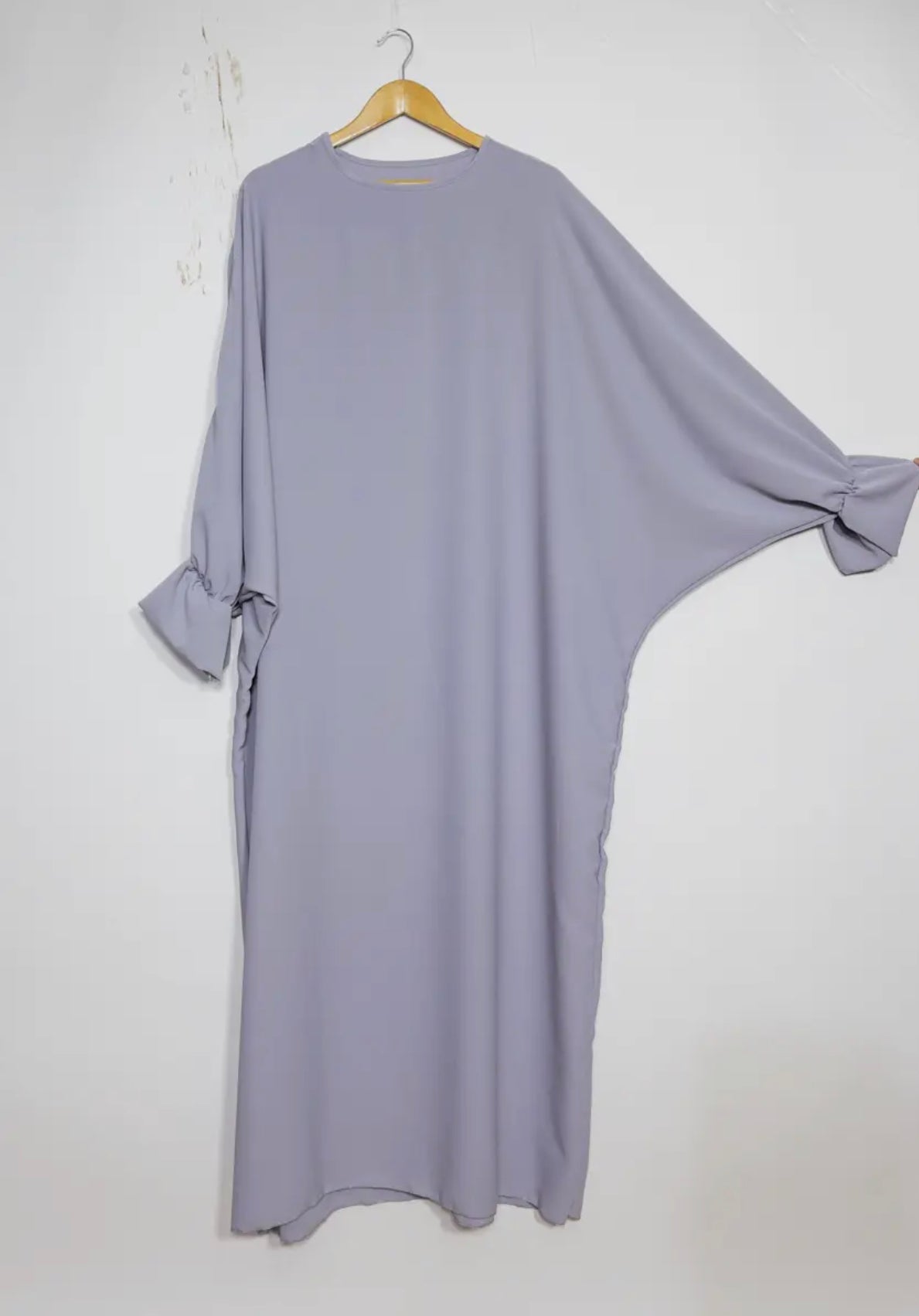 Batwing Abaya- Light grey