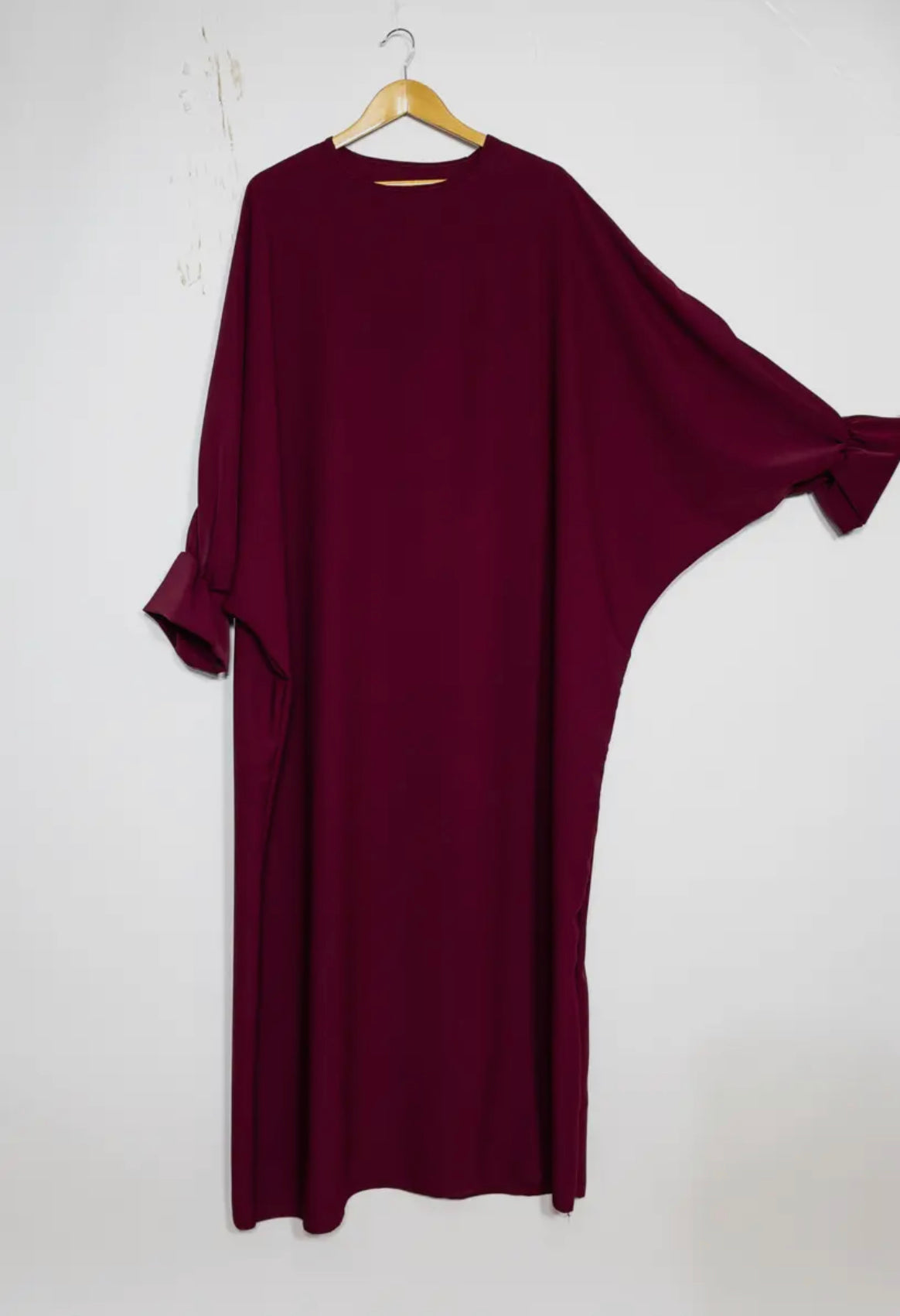 Batwing Abaya- Burgundy