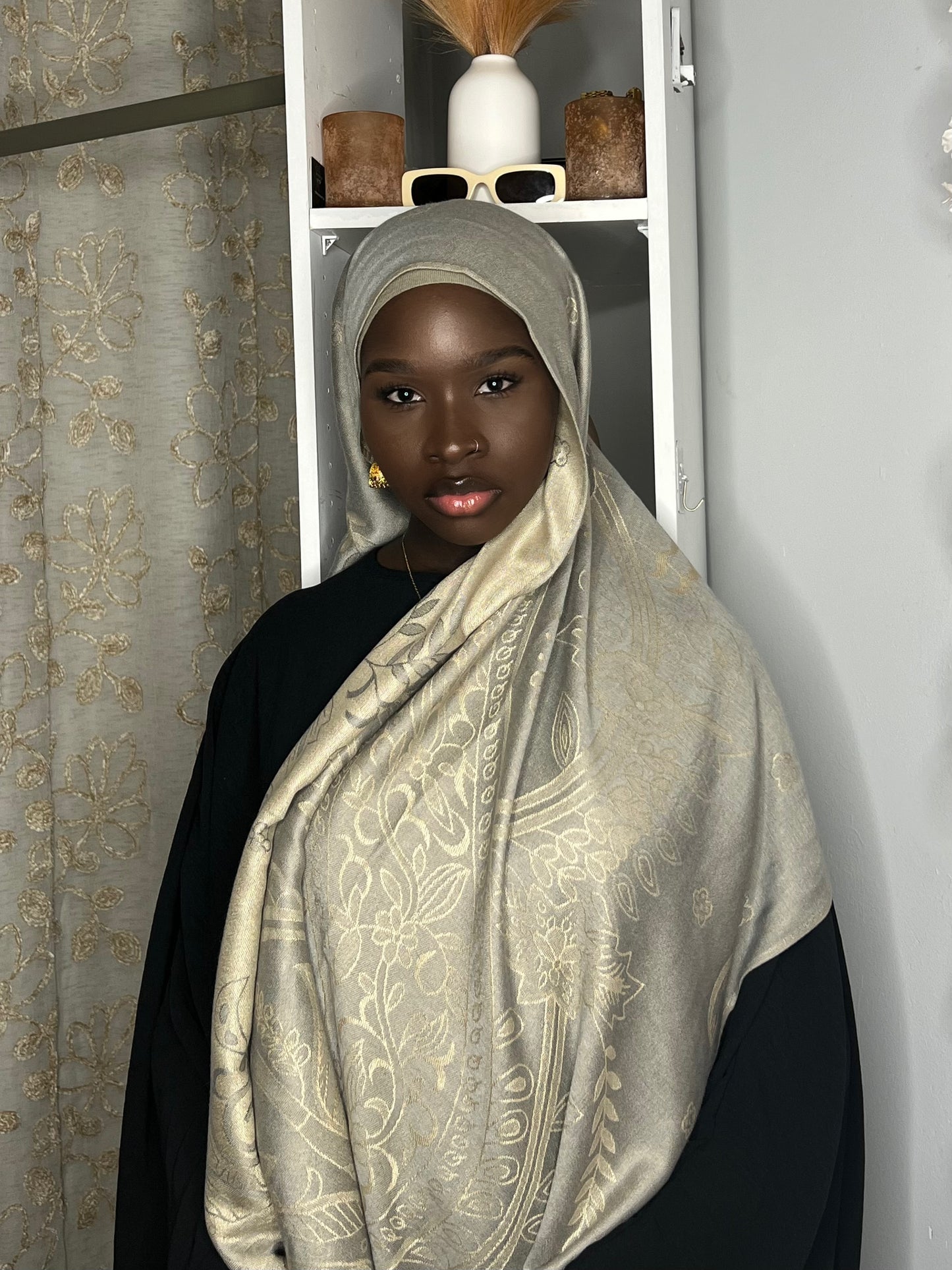 Pashmina- Oyster gray