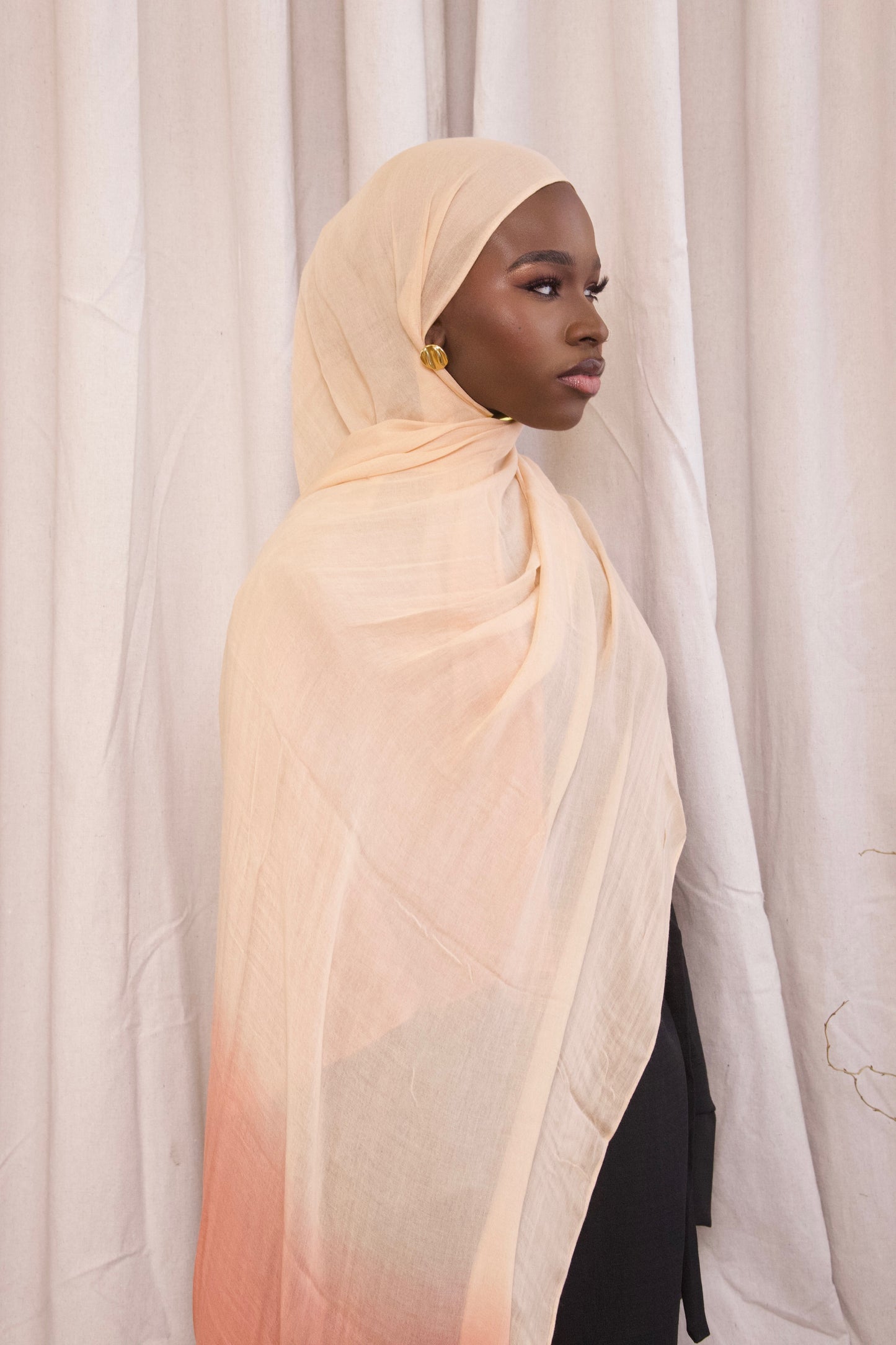 Ombré modal- coral sand