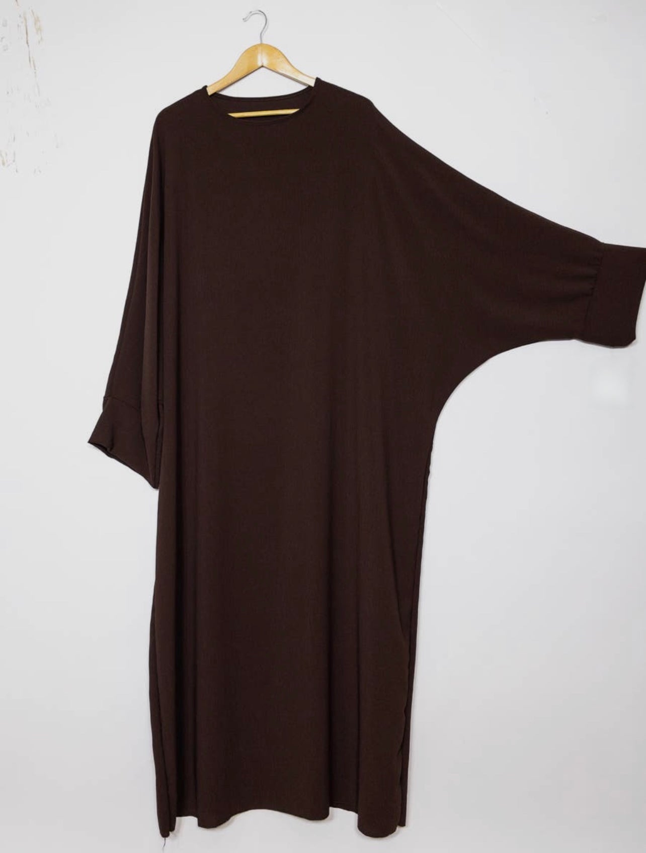 Batwing abaya- Brown