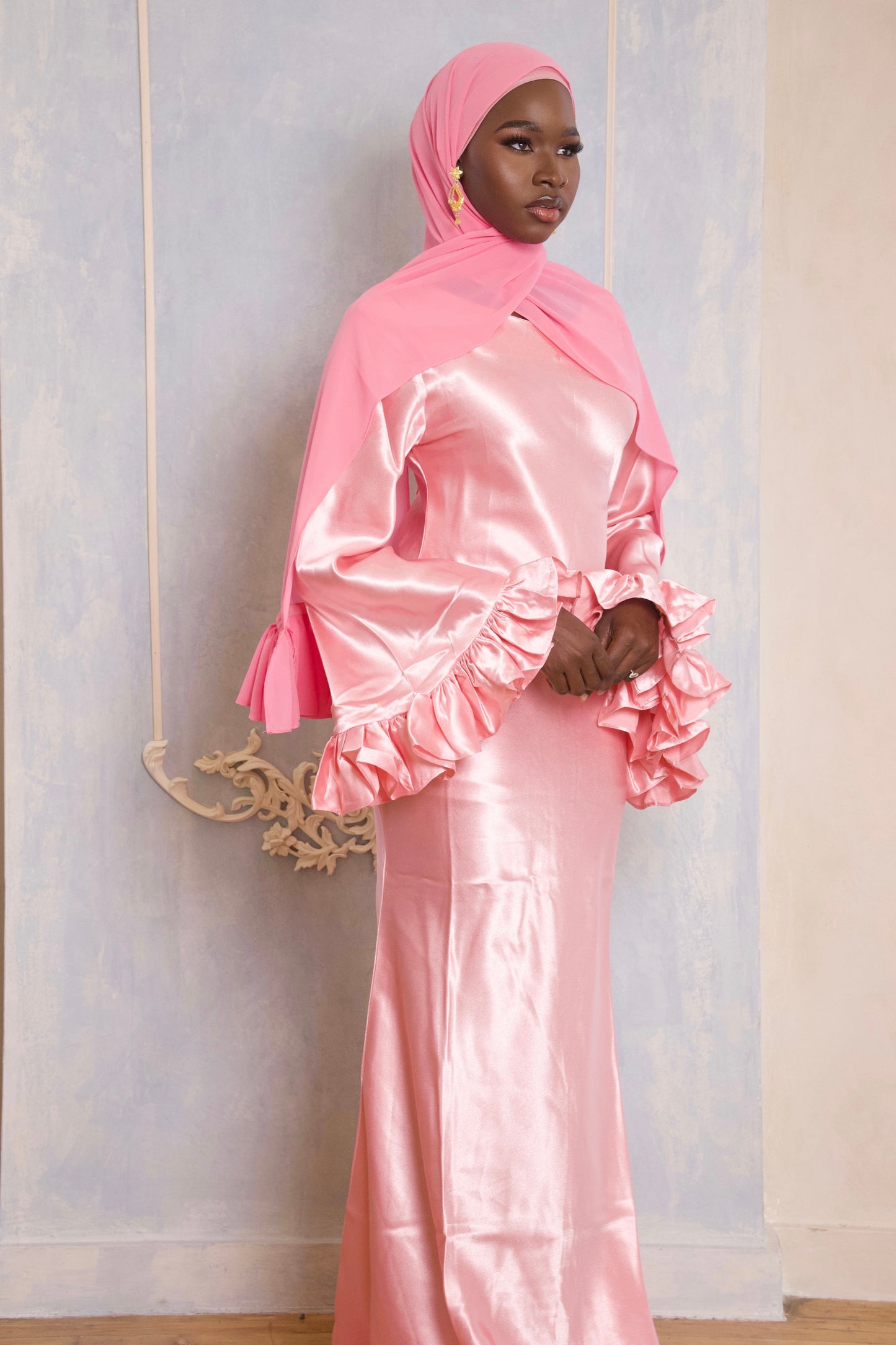 Florere Maxi Dress- Baby Pink