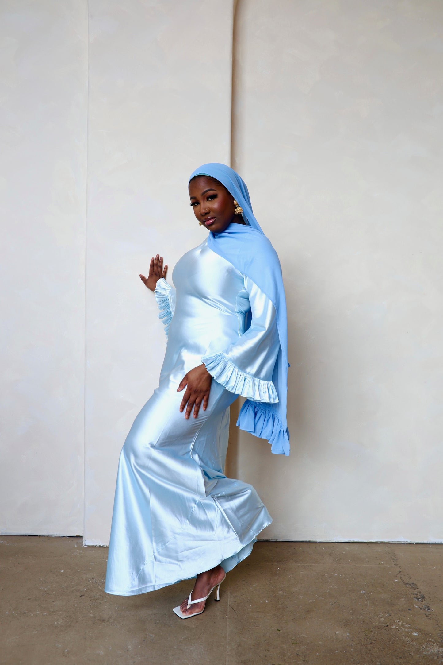 Florere maxi dress- Sky blue