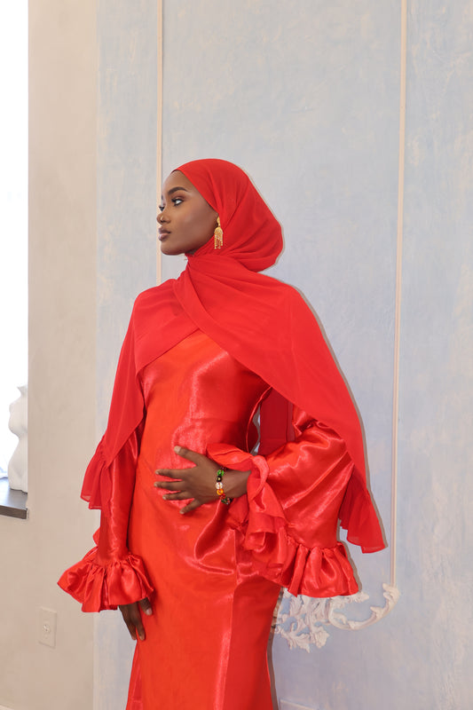 Florere Maxi Dress- Red