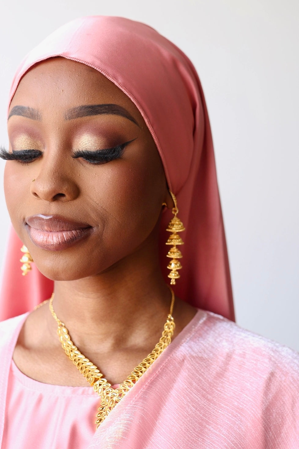 Gold luxury earrings