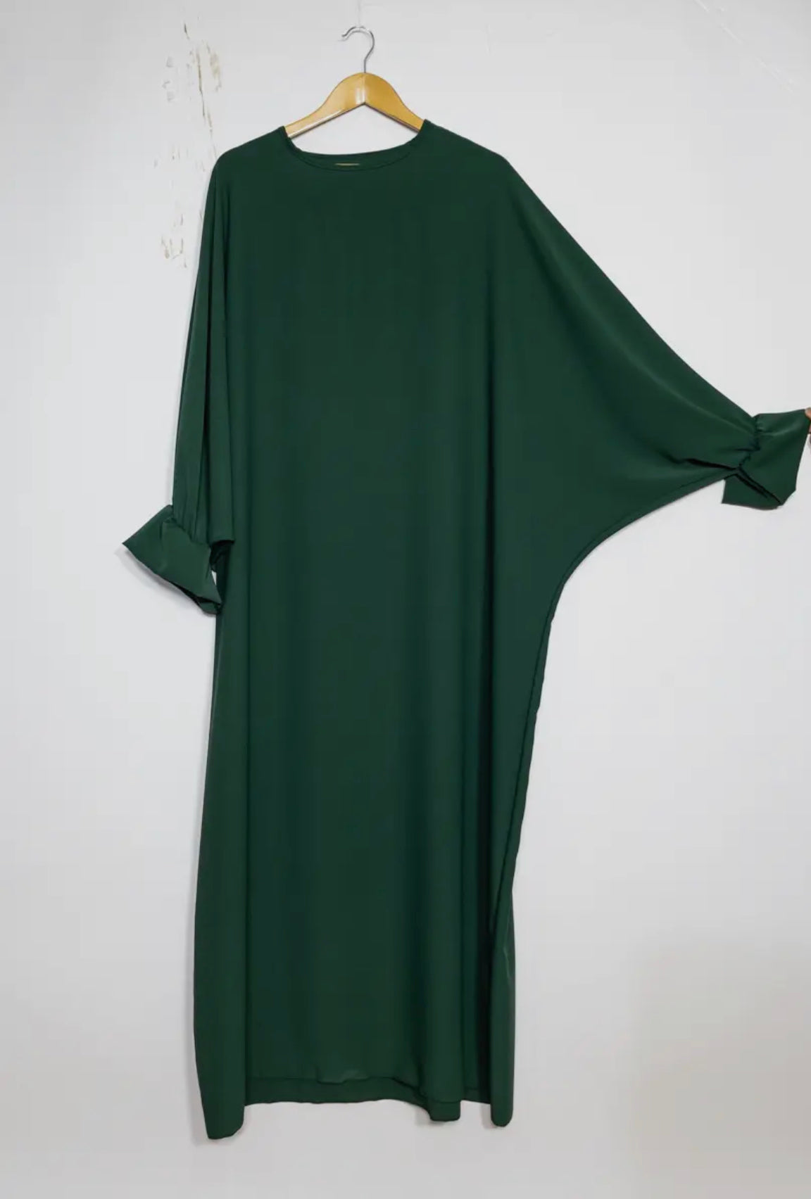 Batwing Abaya- Hunter green