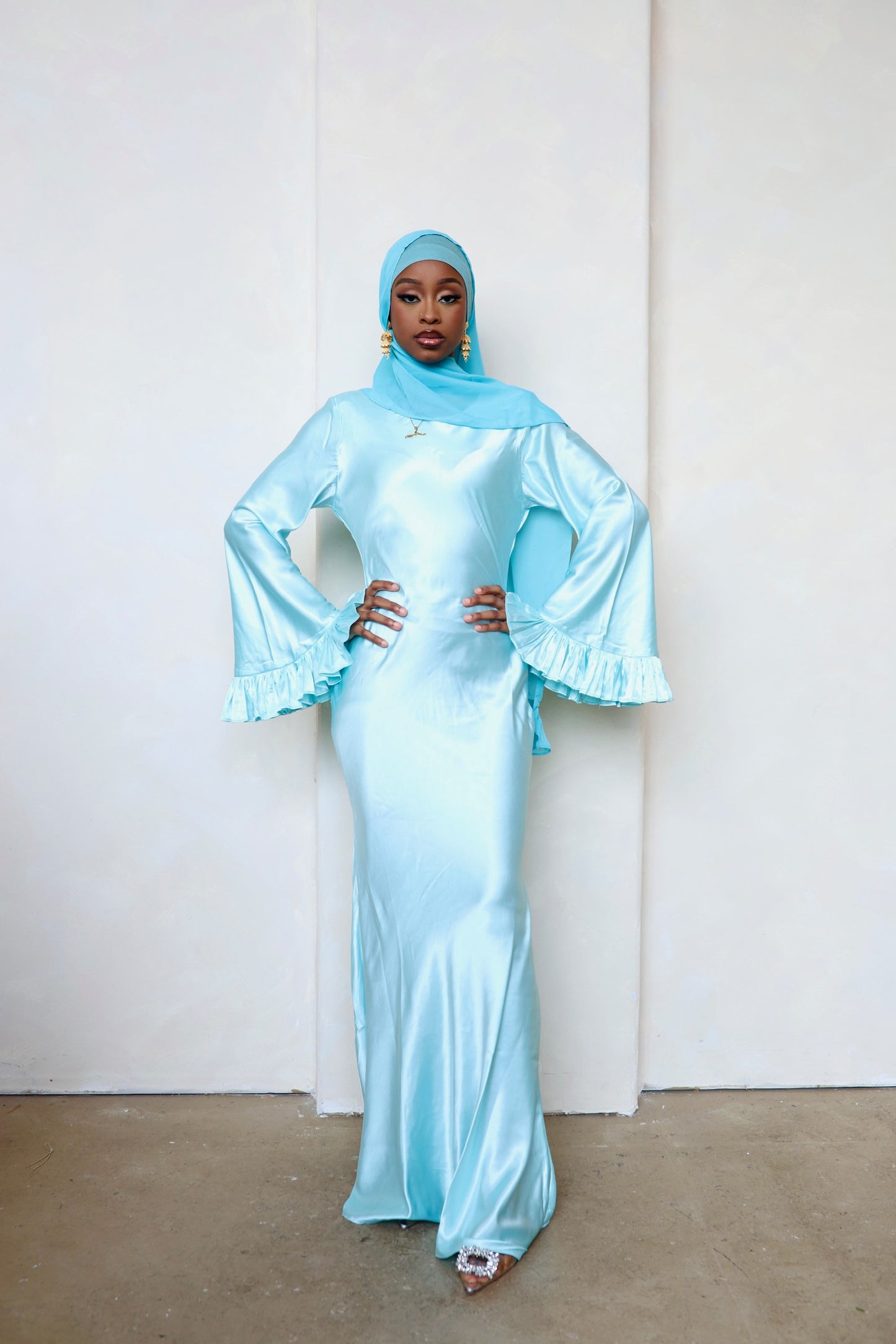 Florere Maxi dress- Light teal