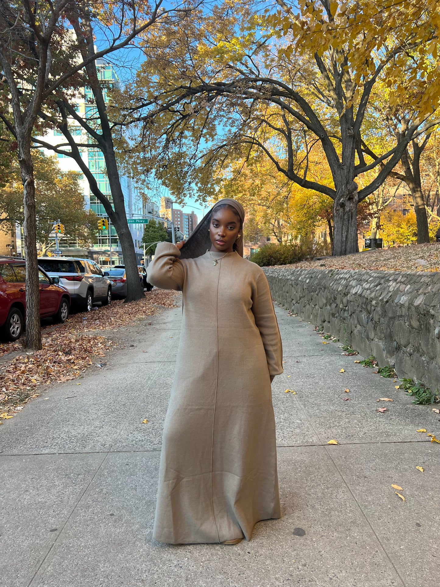 Vera Knitted Dress- Khaki