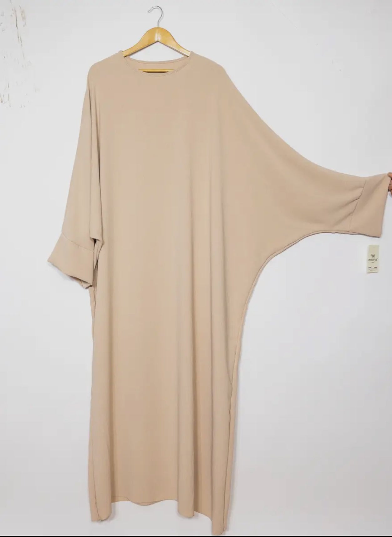 Batwing Abaya- Creme
