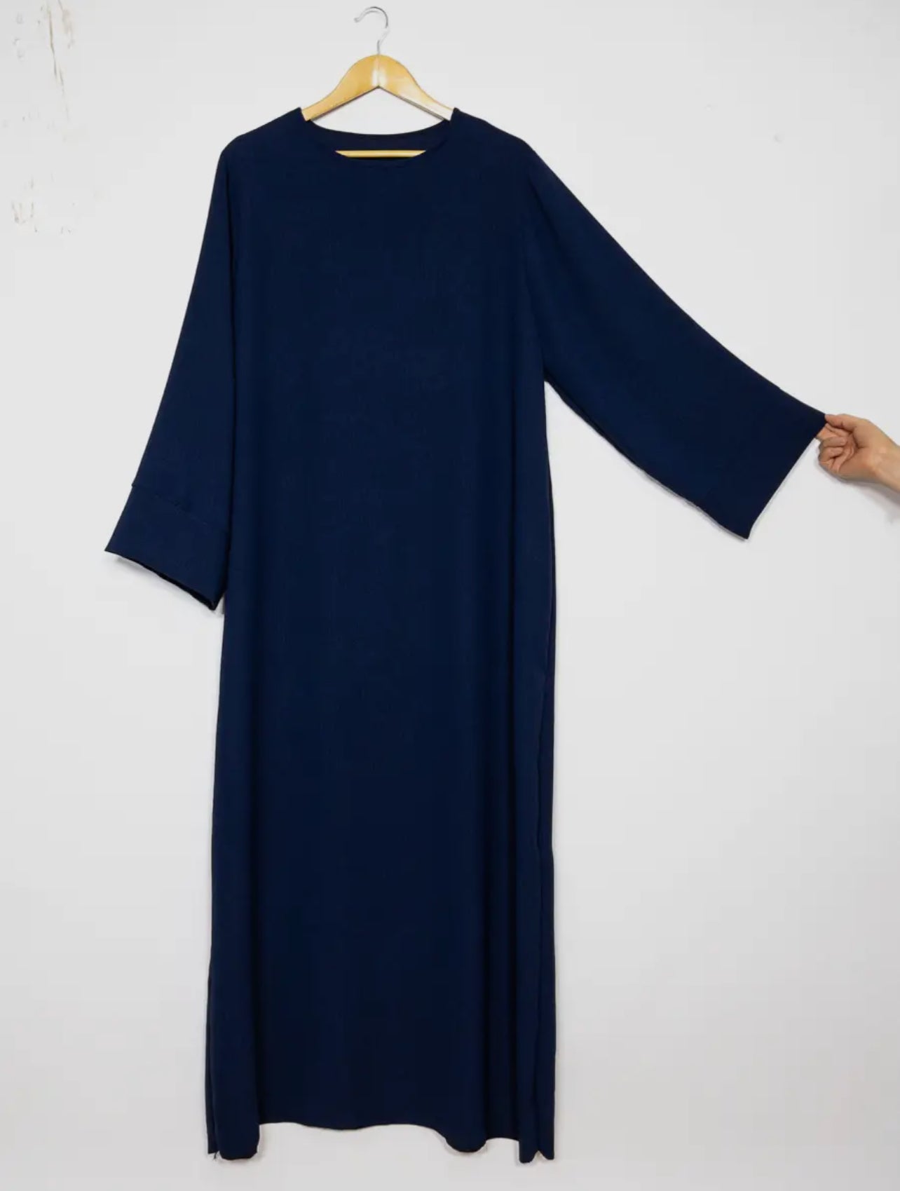 Straight cut abaya- Navy