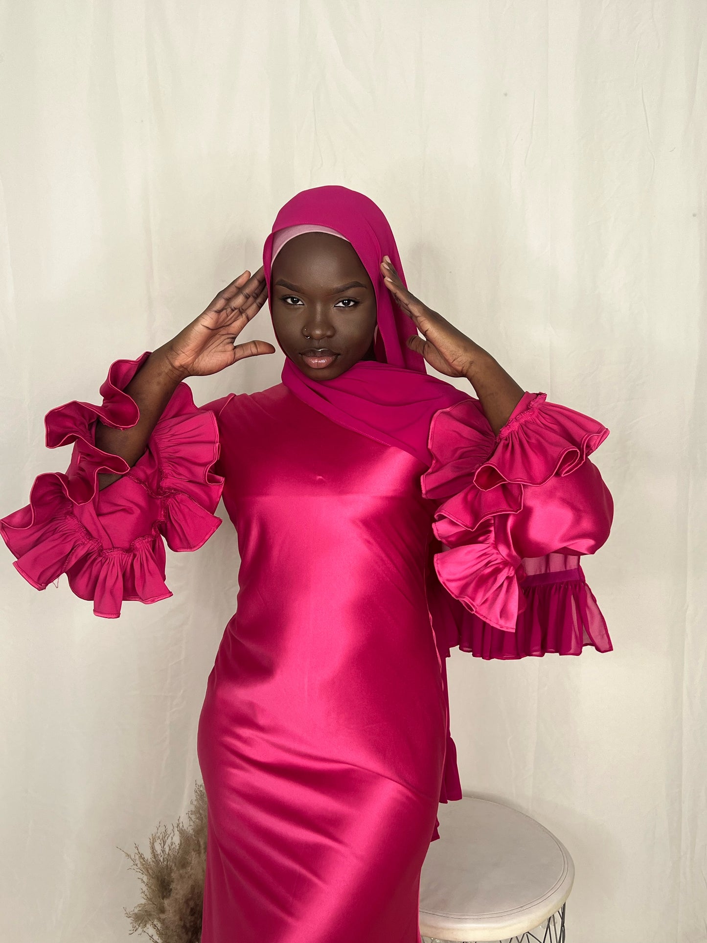 Florere maxi dress- Hot pink