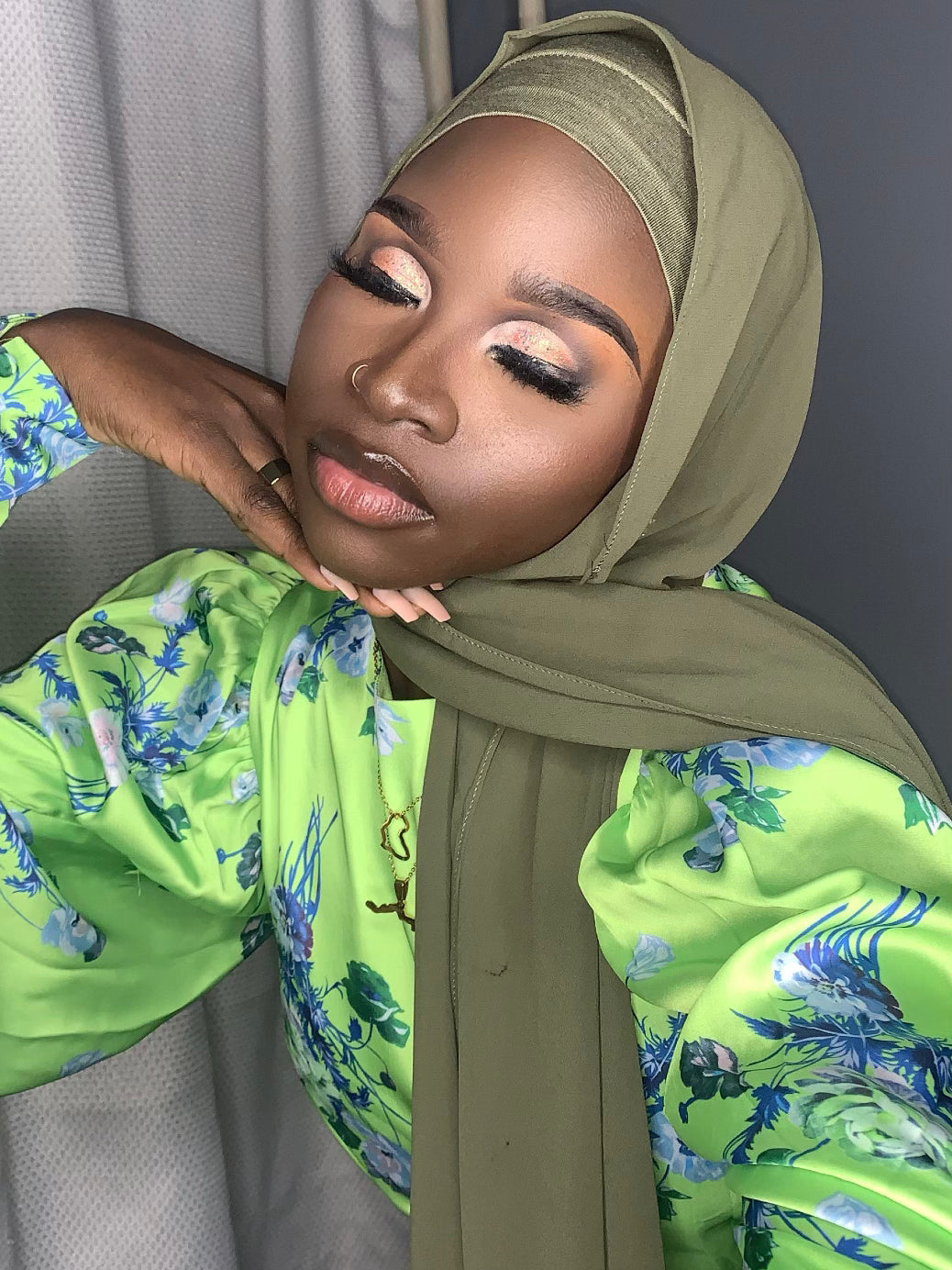 Essential Chiffon- Olive Green