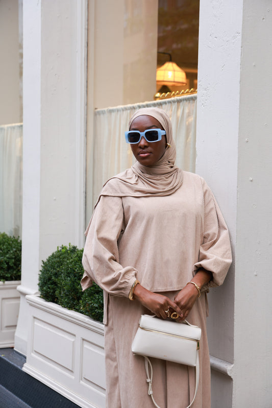 The Corduroy Set- Crème