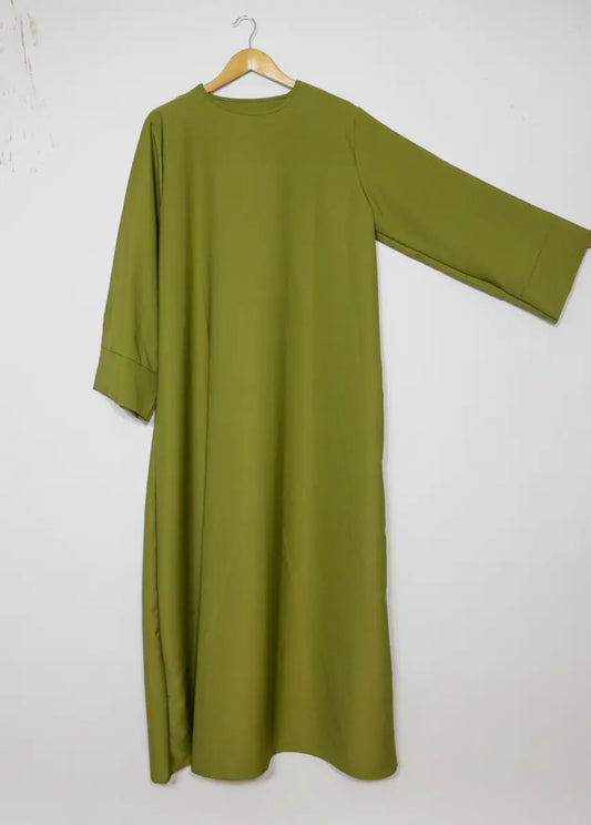 Basic abaya- lime green