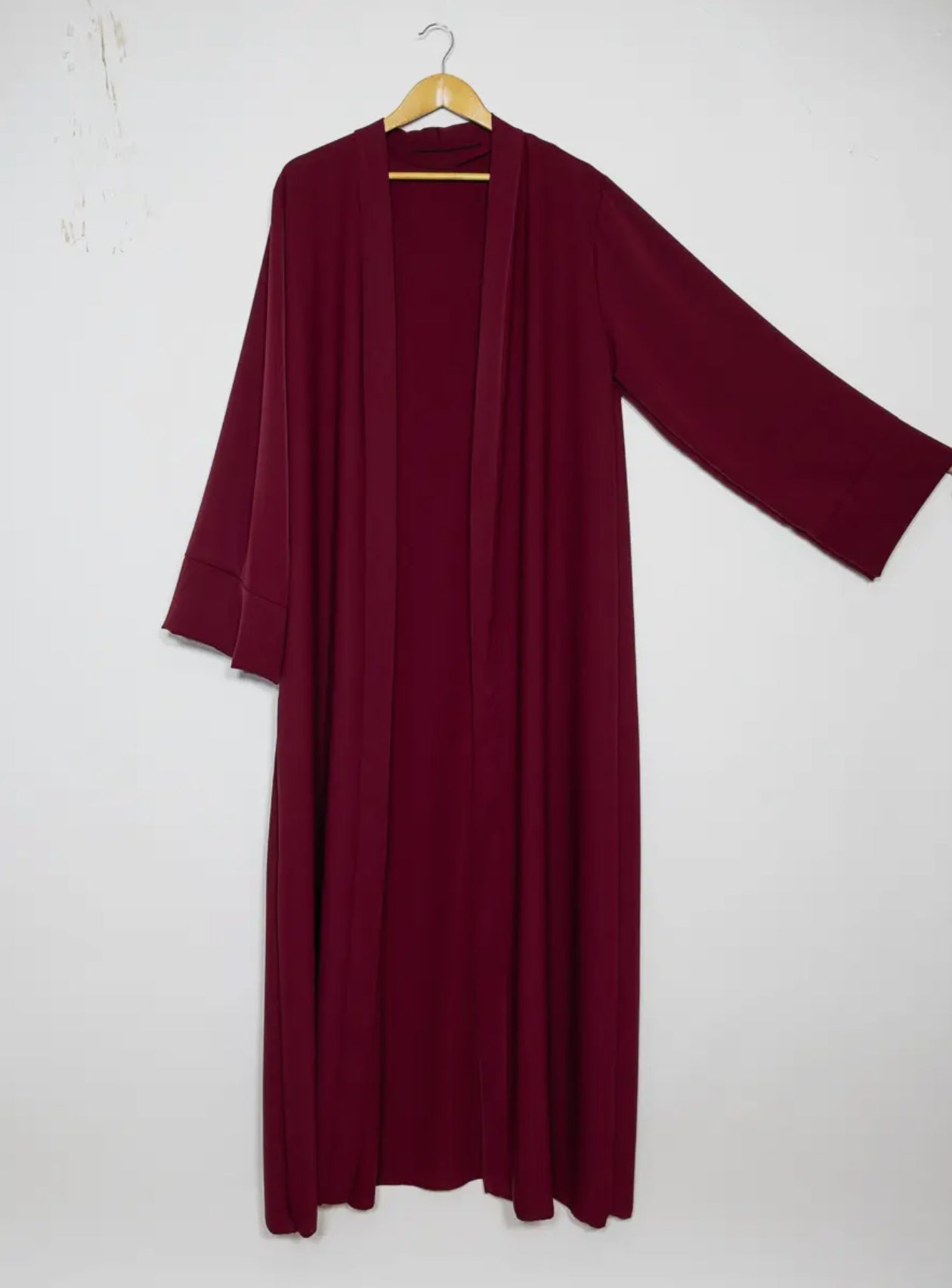 Open Abaya- Burgundy