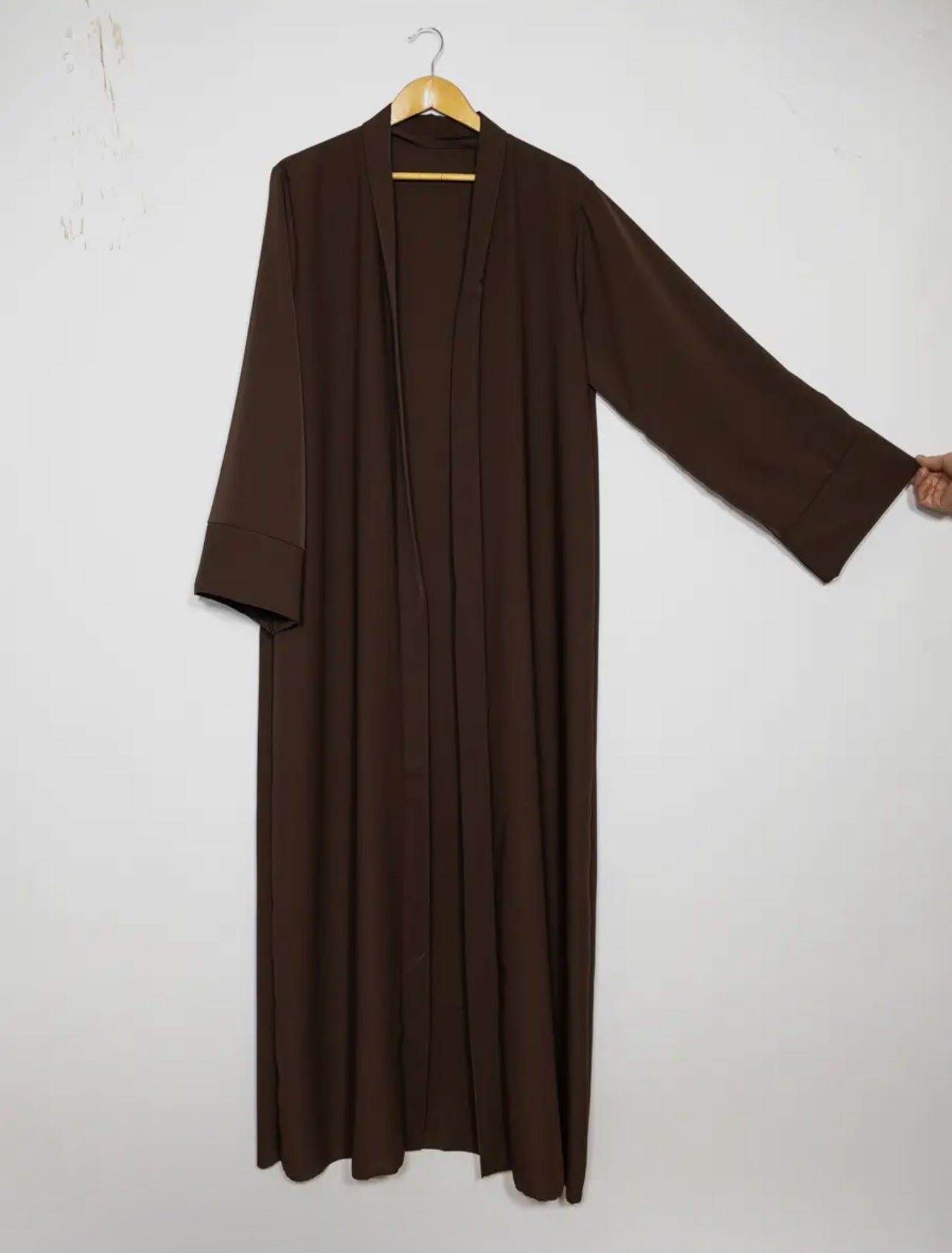 Open Abaya- Brown