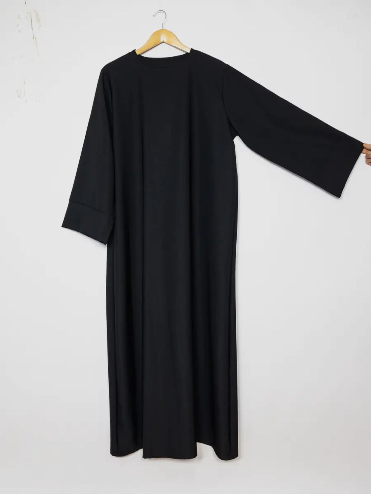 Straight cut Abaya- Black