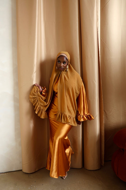 Florere maxi dress- Orange Gold