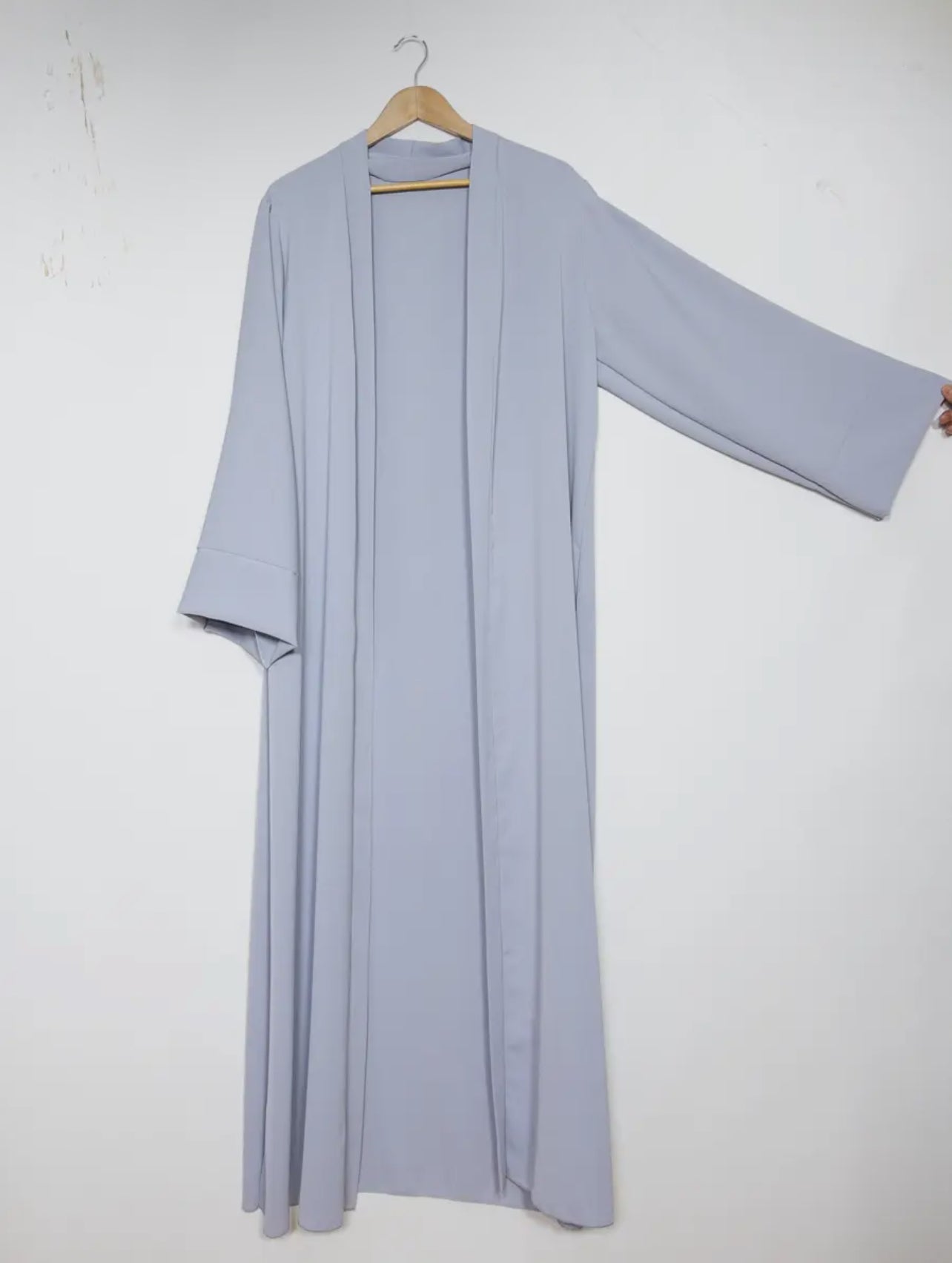 Open Abaya- Light grey