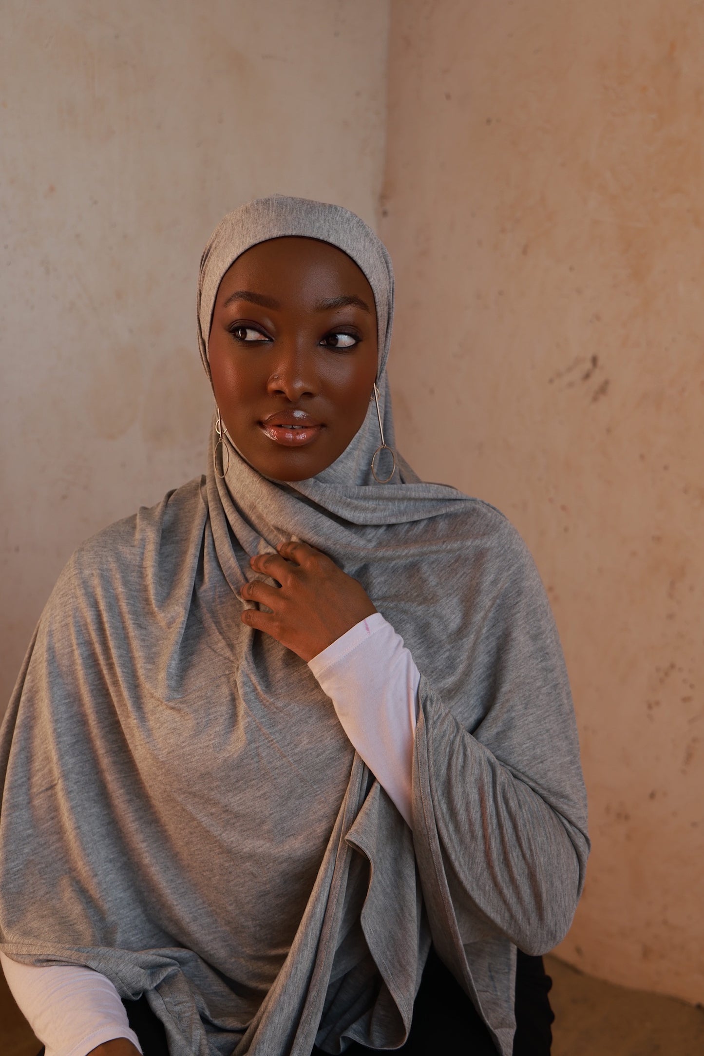 Premium Jersey- Heather grey