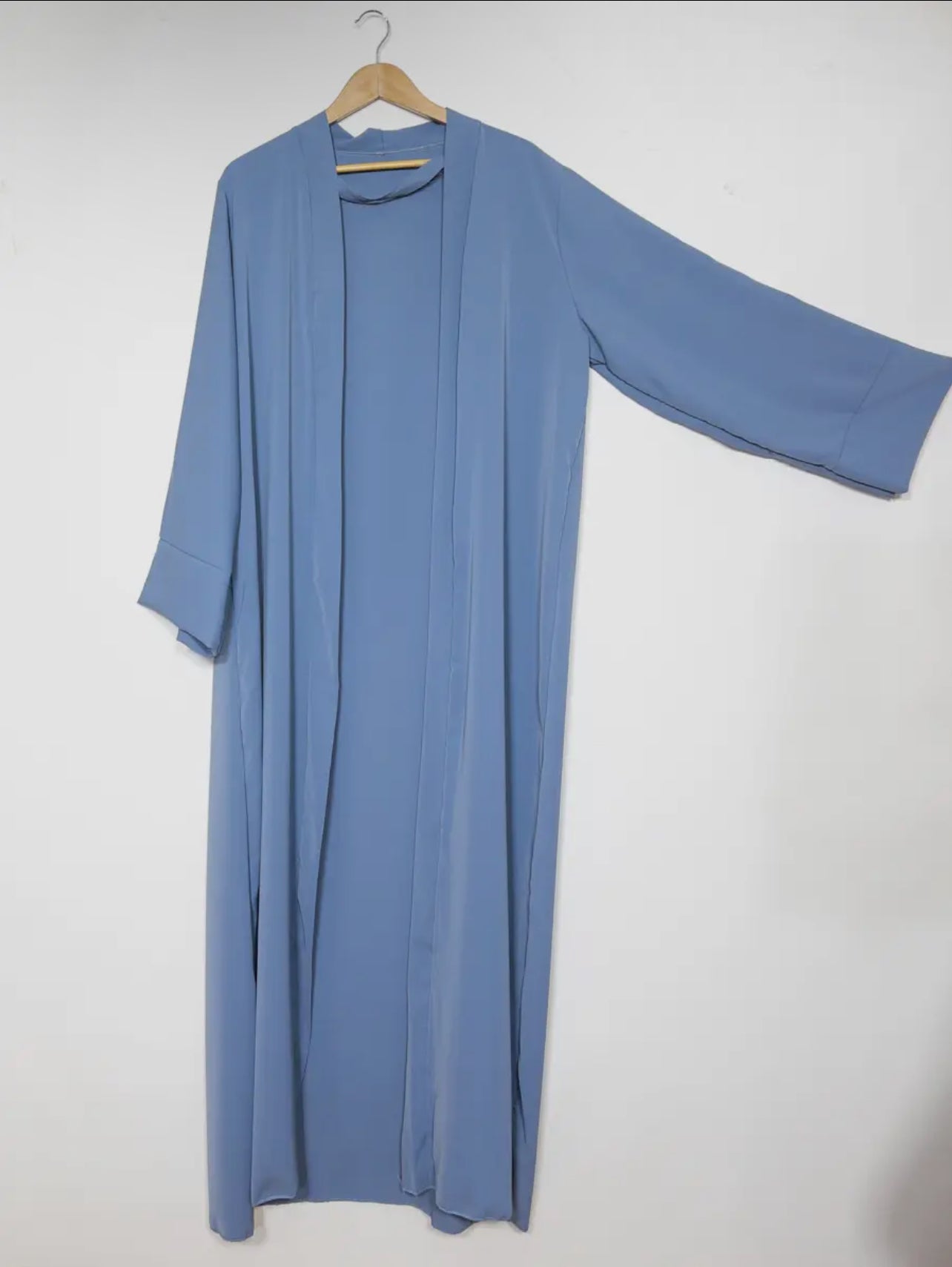 Open Abaya- Sky blue