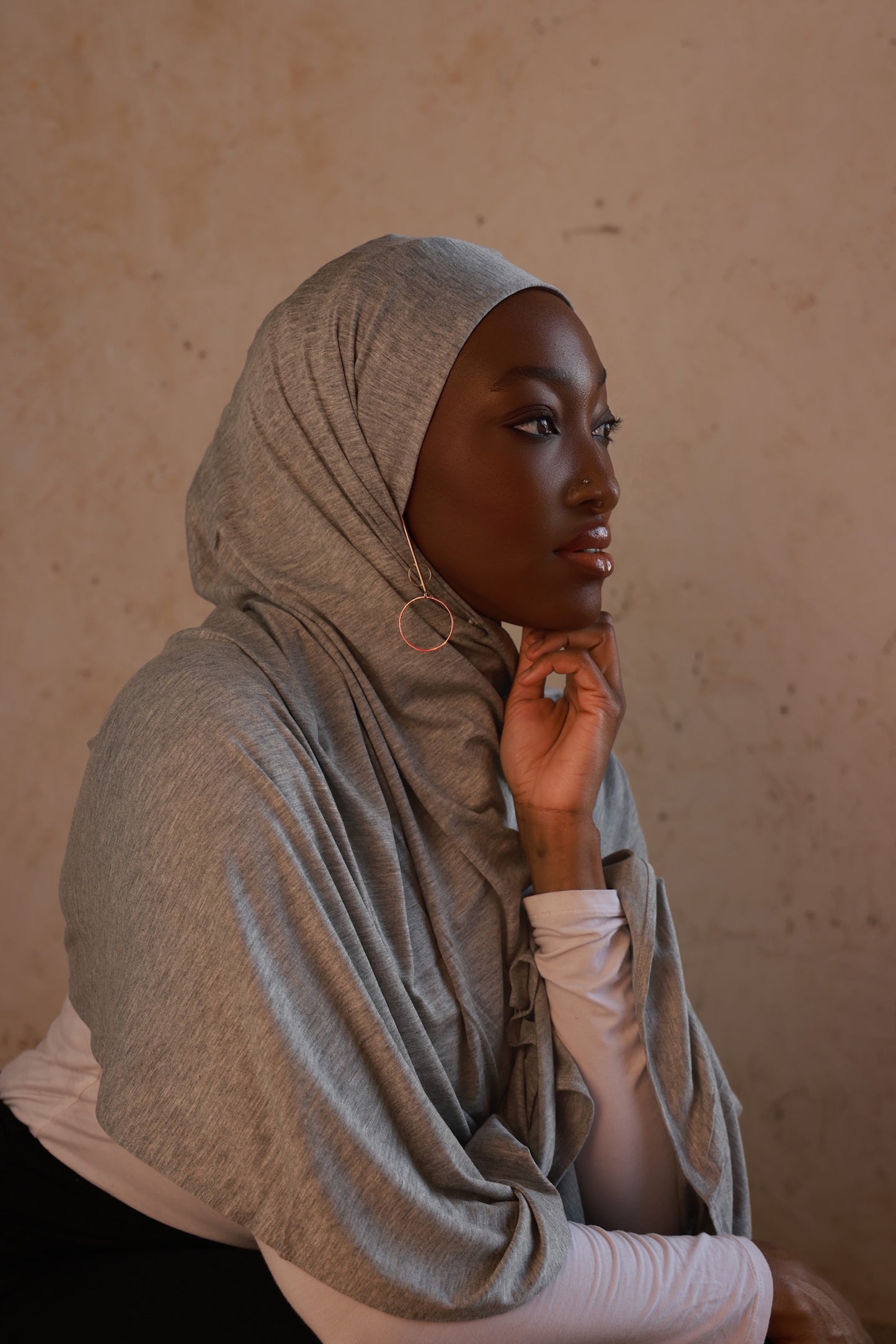 Premium Jersey- Heather grey