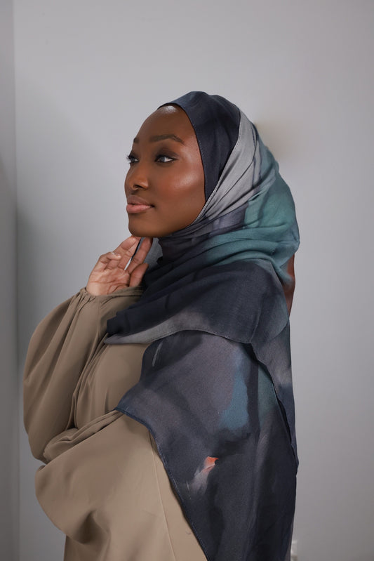 Printed Modal- Midnight Tide