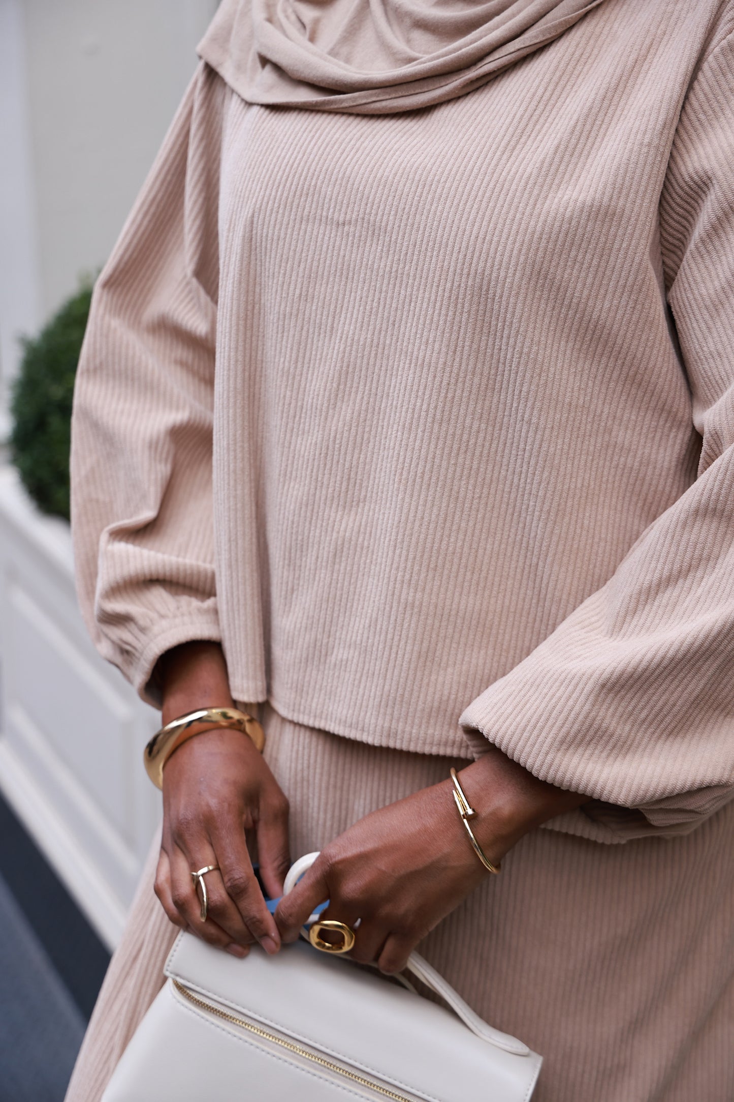 The Corduroy Set- Crème