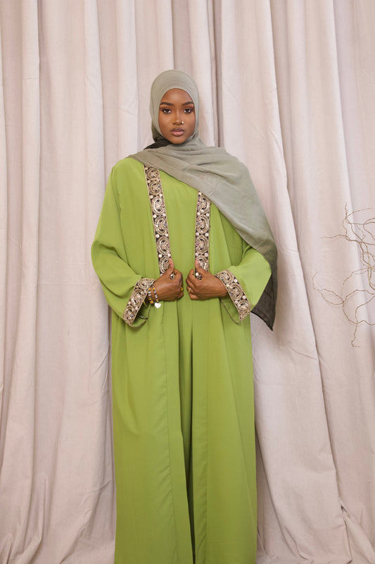 Open abaya- Apple