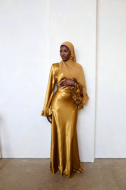 Florere Maxi dress (Pre-order)- Gold