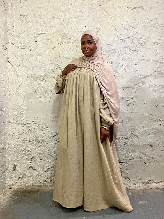 Malika Abaya- Beige