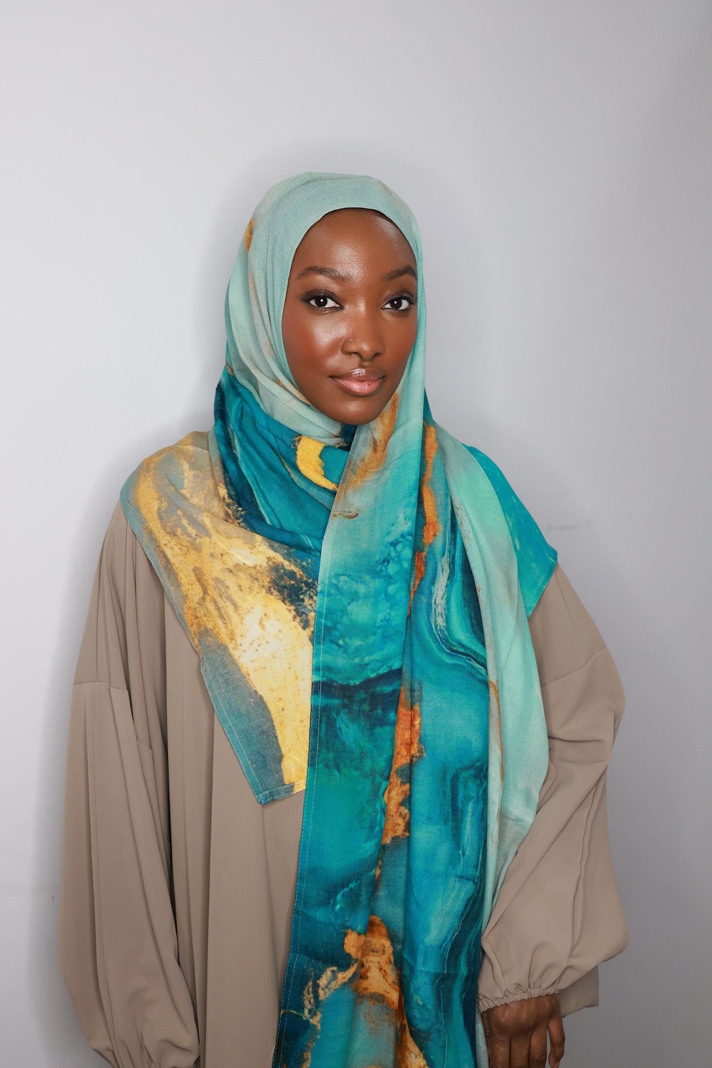 Printed Modal- Emerald Oasis