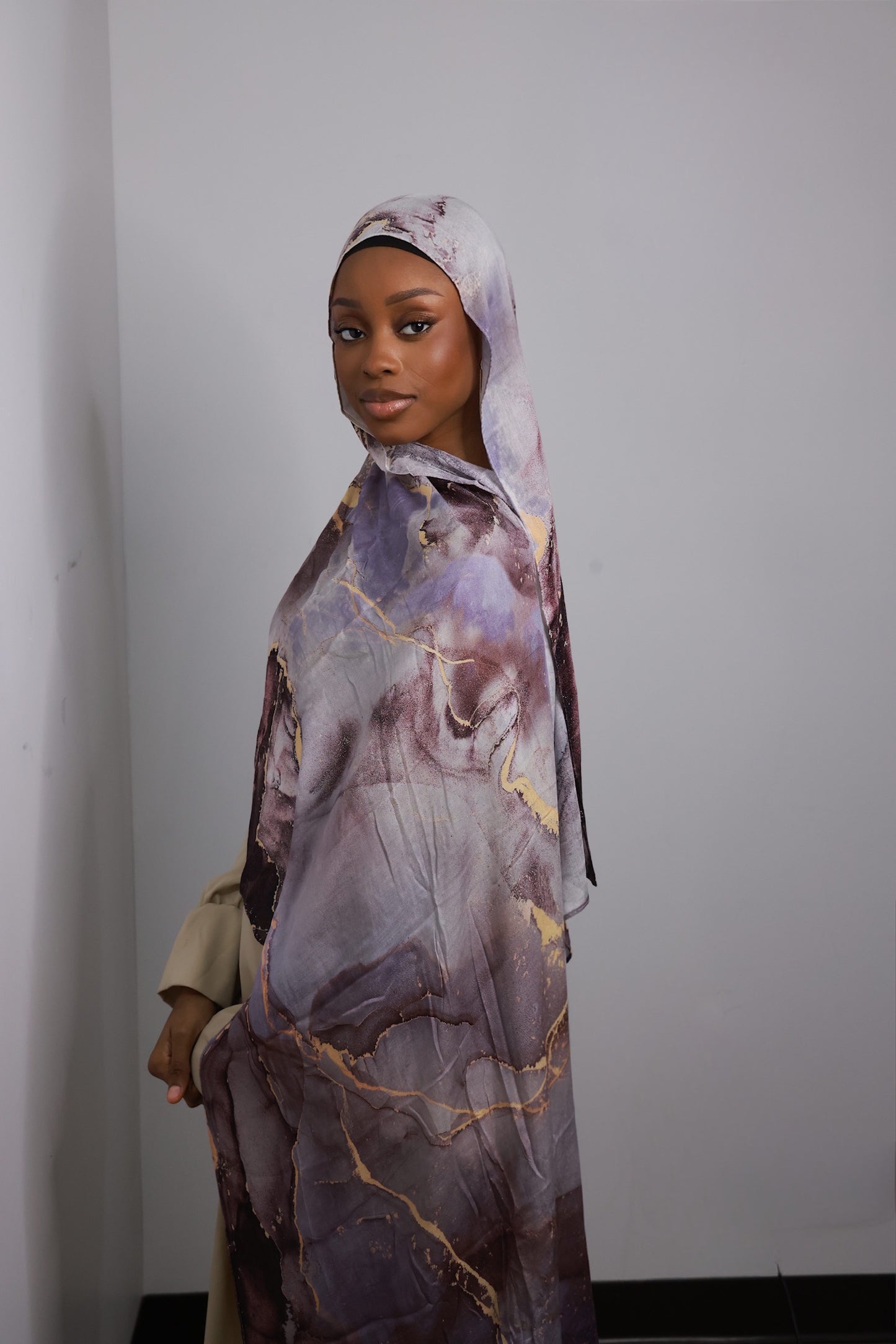 Printed Modal- Amethyst Marble