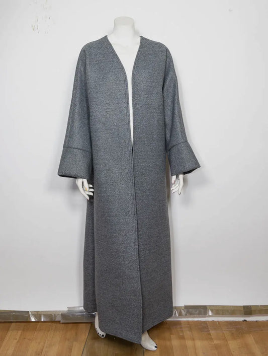 Abaya Coat- Light grey