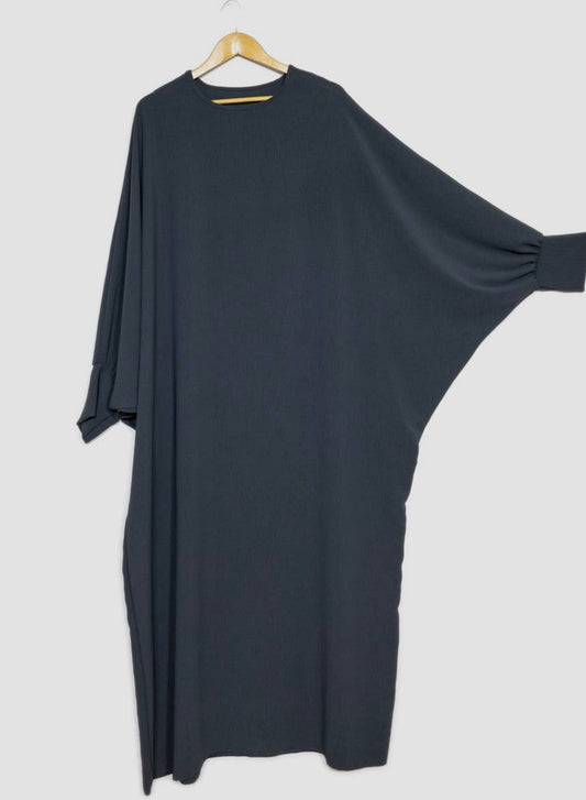 Batwing abaya- Grey