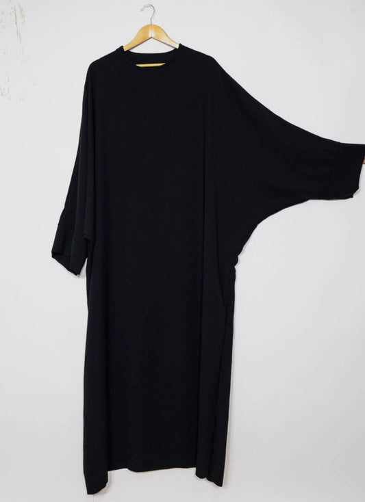 Batwing Abaya- Black