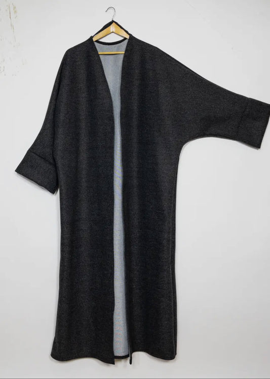 Abaya coat- Anchor grey