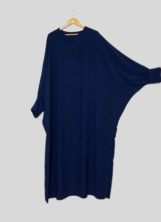 Batwing Abaya- Navy blue