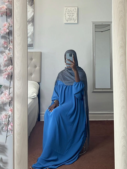 Basic abaya- Blue