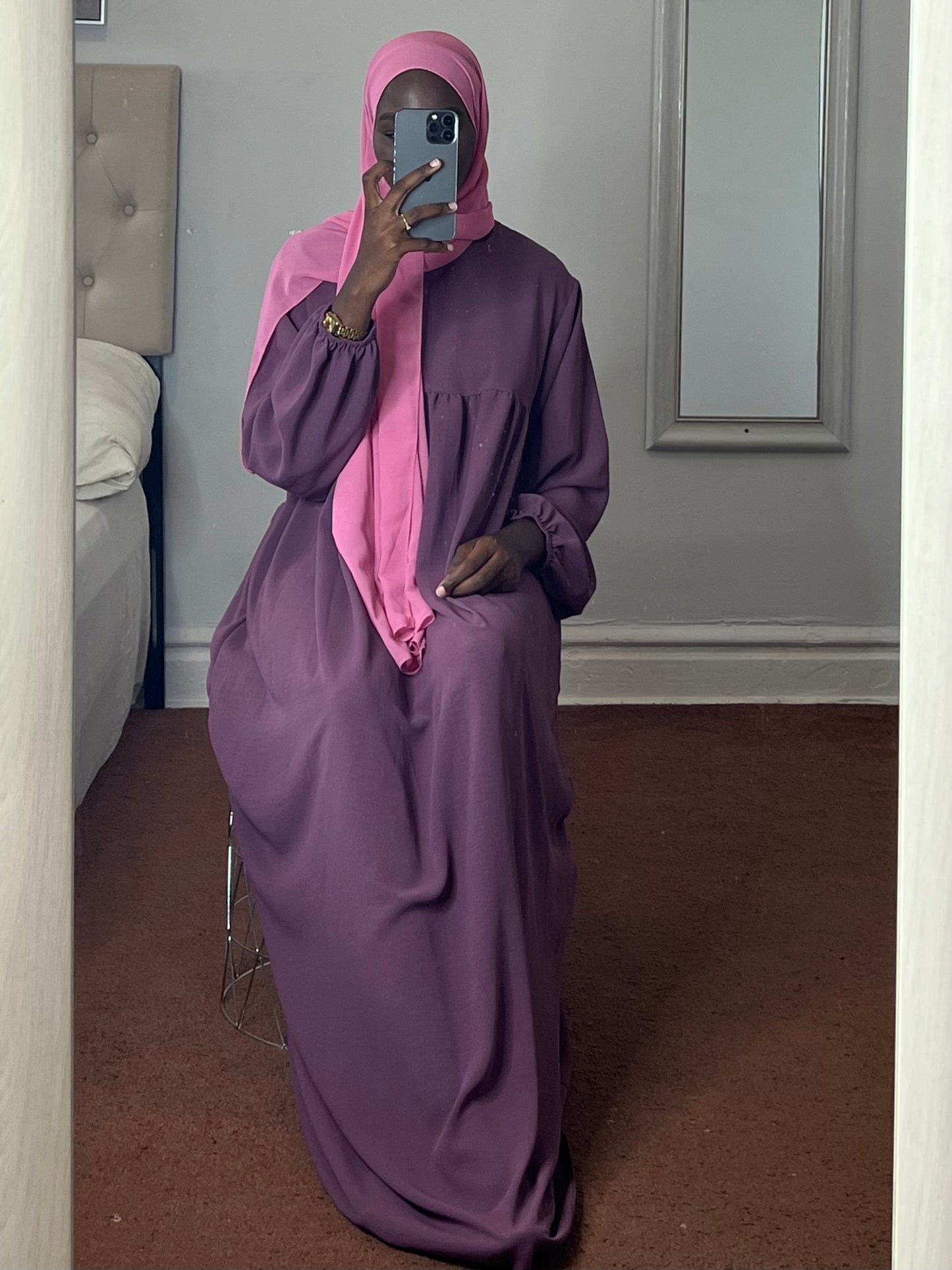 Basic abaya- Purple