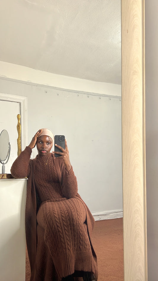 Knitted Set- Chocolate
