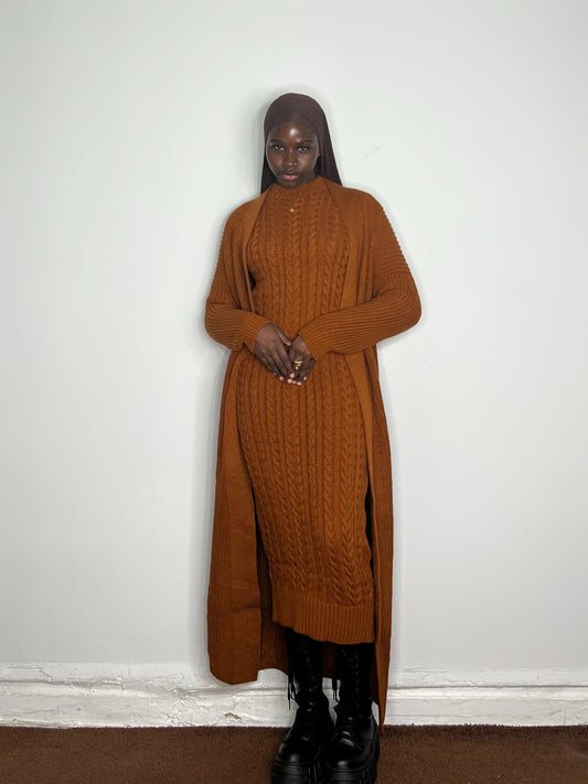 Knitted Set- Rust