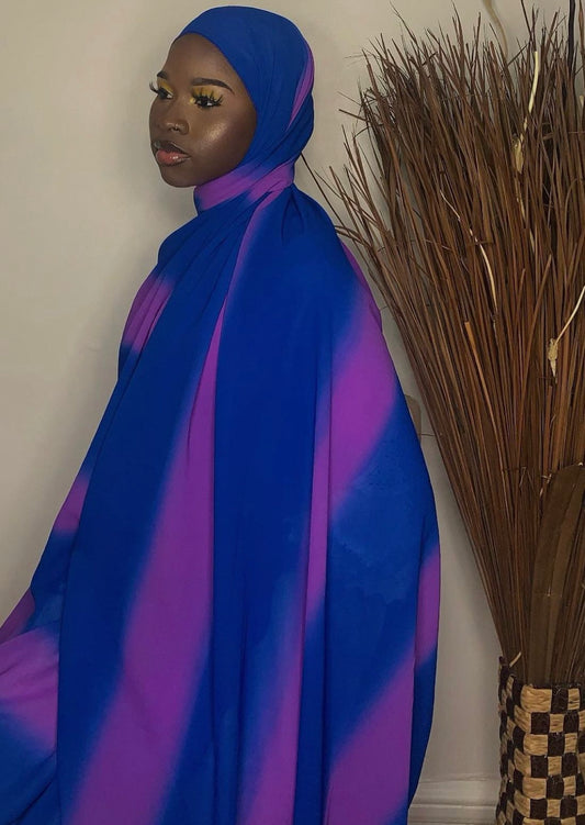Maxi Hijab (blue/lavender