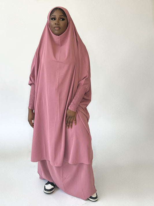 2 Piece Jilbab- Pink