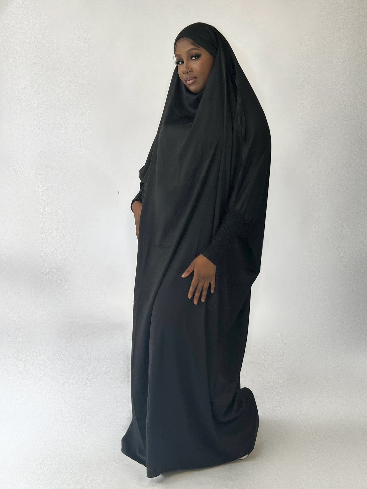 1 Piece Jilbab- black